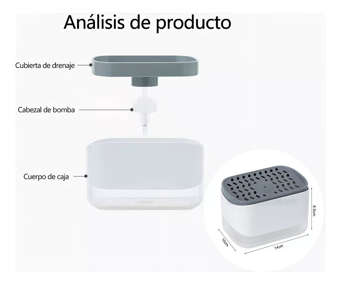 PROMOCIÒN Porta esponja con Dispenser de jabon