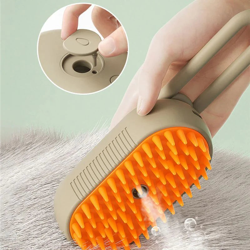 Cepillo a Vapor para Mascota 3 en 1 ⚡️35%OFF⚡️OFERTA⚡️
