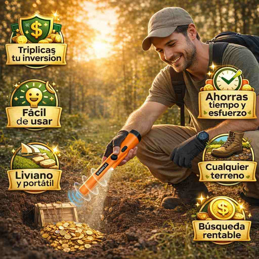 DETECTOR DE TESOROS PORTÁTIL