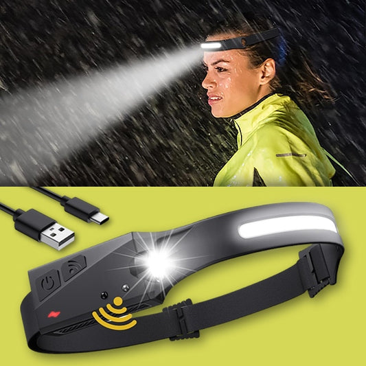 Linterna Frontal de Cabeza 230° con Sensor de Movimiento PROMO 55%