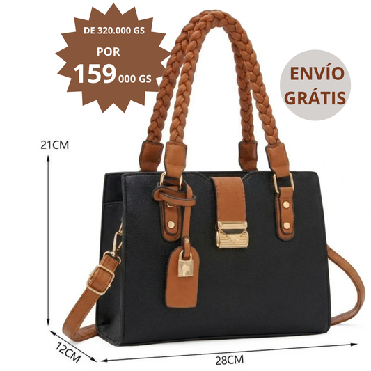 Bolso Negro de Hombro y Bandolera- ENVÍO GRATIS