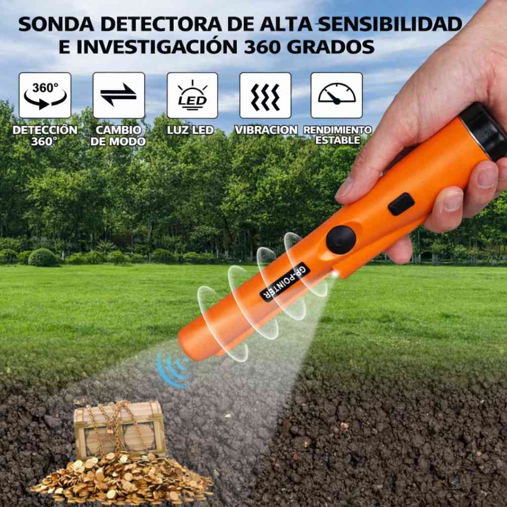 DETECTOR DE TESOROS PORTÁTIL